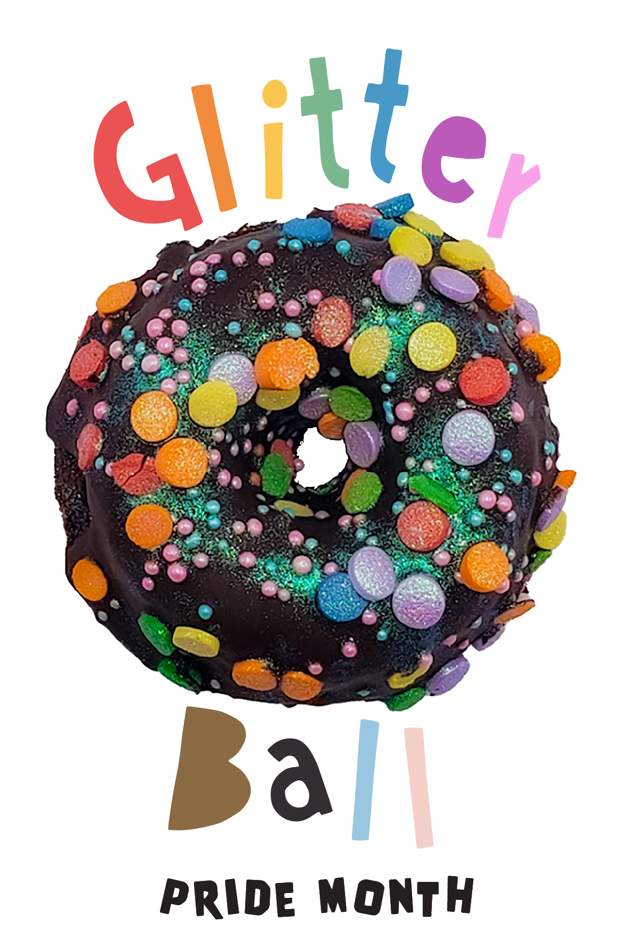Pride chocolate donut